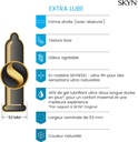 10 Préservatifs sans latex - Skyn extra lube