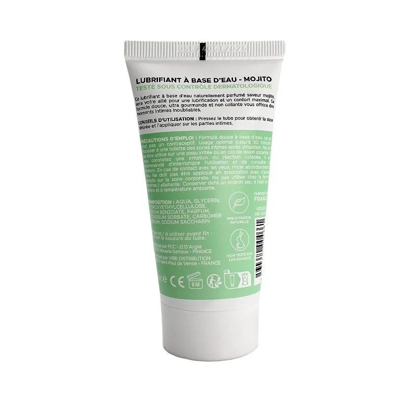 Gel lubrifiant - Arôme Mojito