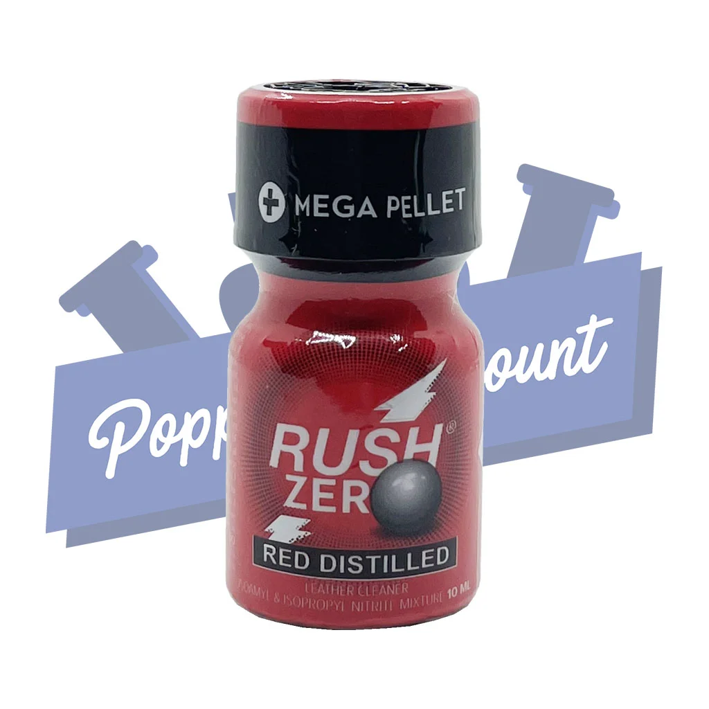 Poppers Rush Zero Red Distilled - 10ml